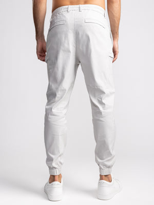 CARGO WOVEN PANTS Light Gray / 48