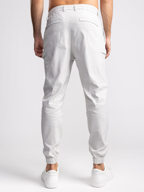 CARGO WOVEN PANTS Light Gray / 48