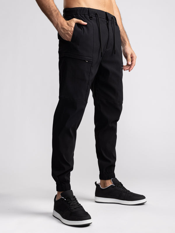 CARGO WOVEN PANTS Black / 48