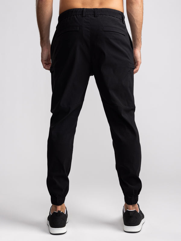 CARGO WOVEN PANTS Black / 48