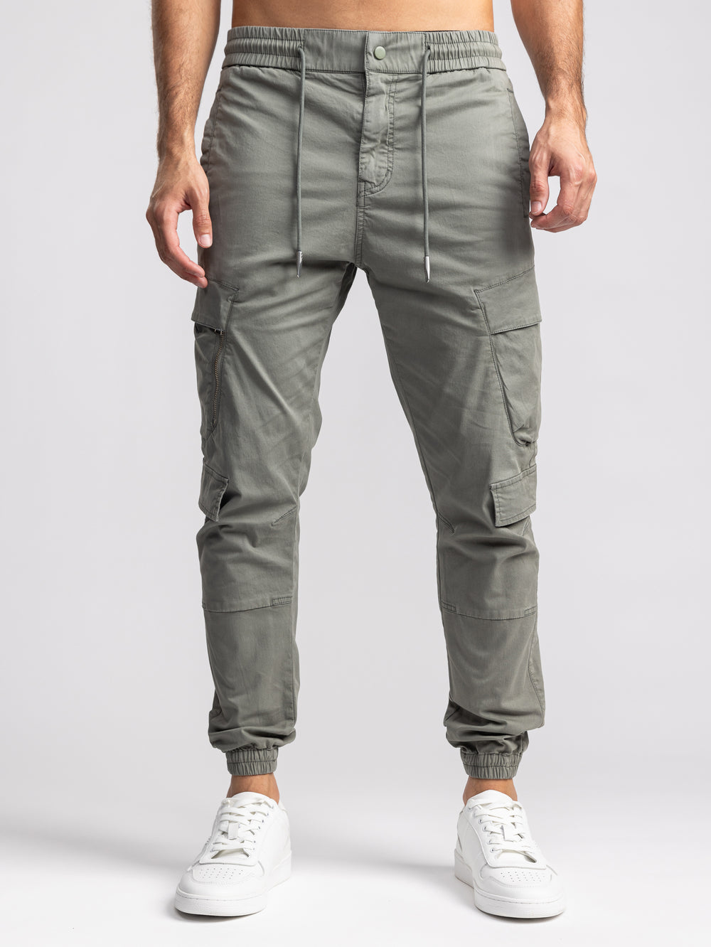 CARGO WOVEN PANTS Khaki / 48