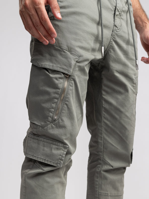 CARGO WOVEN PANTS Khaki / 48
