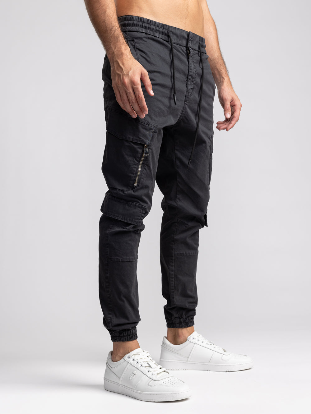 CARGO WOVEN PANTS Khaki / 48
