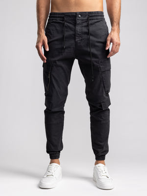 CARGO WOVEN PANTS Black / 48