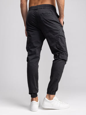 CARGO WOVEN PANTS Black / 48