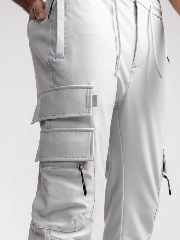 CARGO WOVEN PANTS Light Gray / 48