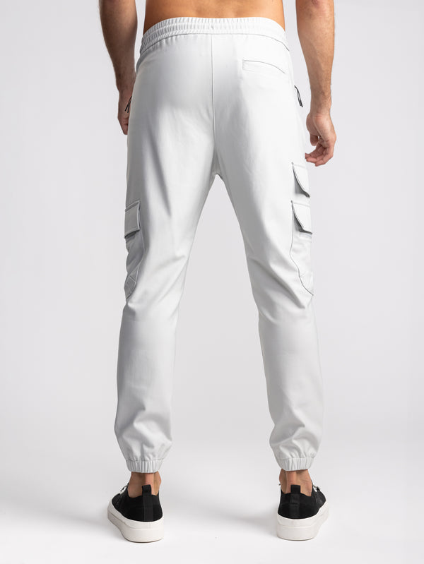 CARGO WOVEN PANTS Light Gray / 48