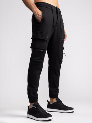 CARGO WOVEN PANTS Black / 48
