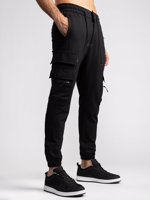 CARGO WOVEN PANTS Black / 48