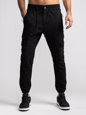 CARGO WOVEN PANTS Black / 48