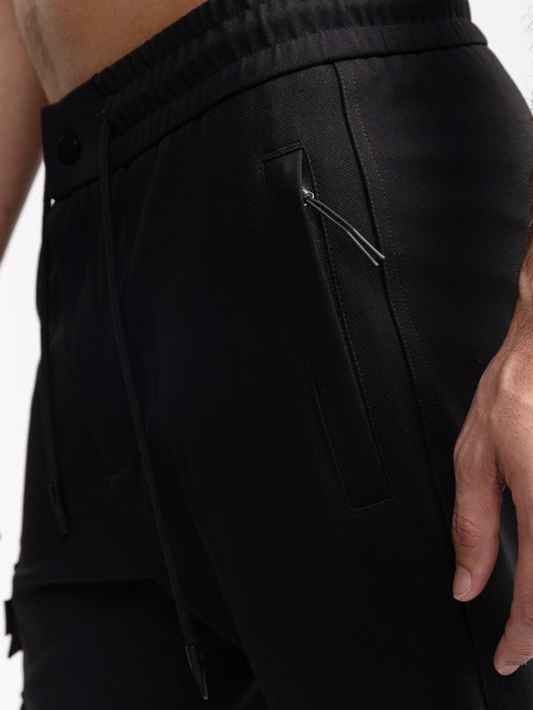 CARGO WOVEN PANTS Black / 48