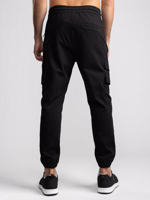 CARGO WOVEN PANTS Black / 48