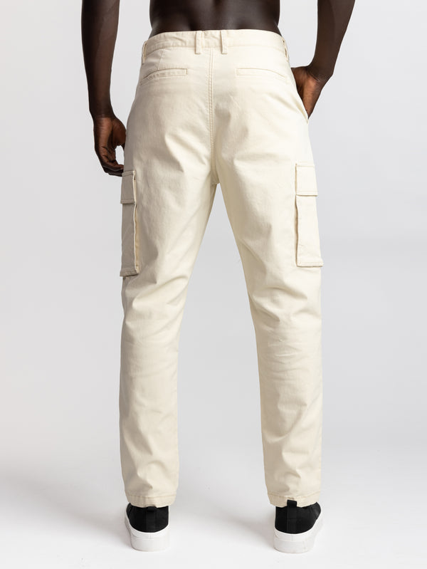 CARGO WOVEN PANTS Stone / 48