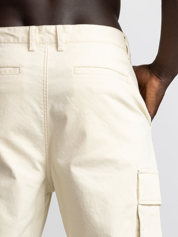 CARGO WOVEN PANTS Stone / 48