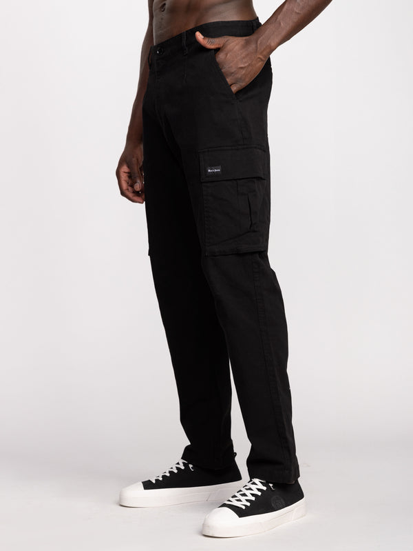 CARGO WOVEN PANTS Black / 48