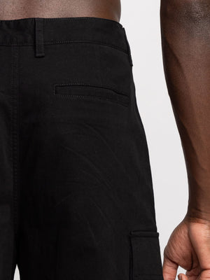 CARGO WOVEN PANTS Black / 48
