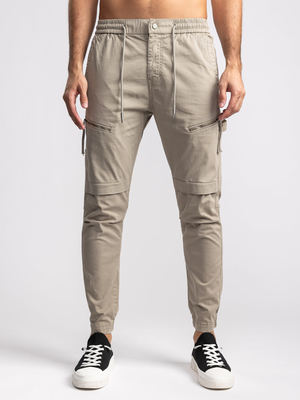 CARGO WOVEN PANTS Khaki / 48