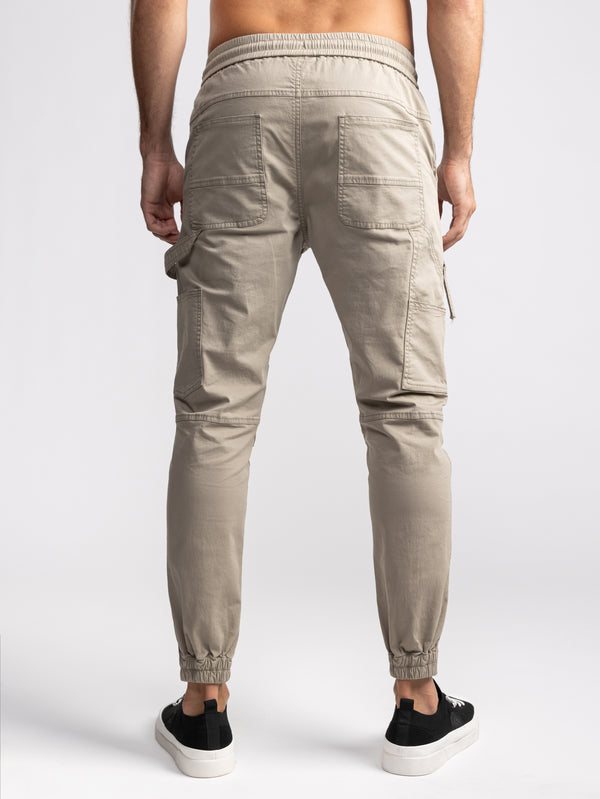 CARGO WOVEN PANTS Khaki / 48