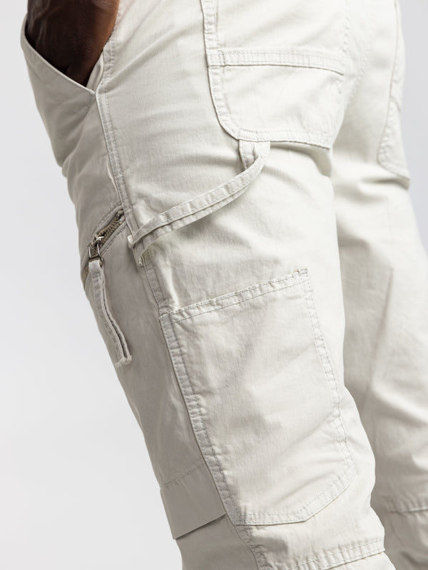 CARGO WOVEN PANTS Stone / 48