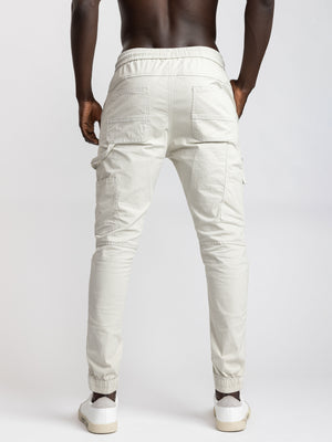 CARGO WOVEN PANTS Stone / 48