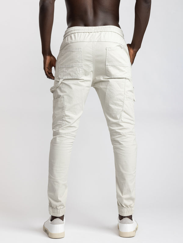 CARGO WOVEN PANTS Stone / 48