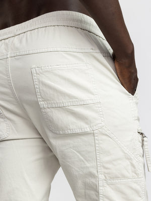 CARGO WOVEN PANTS Stone / 48