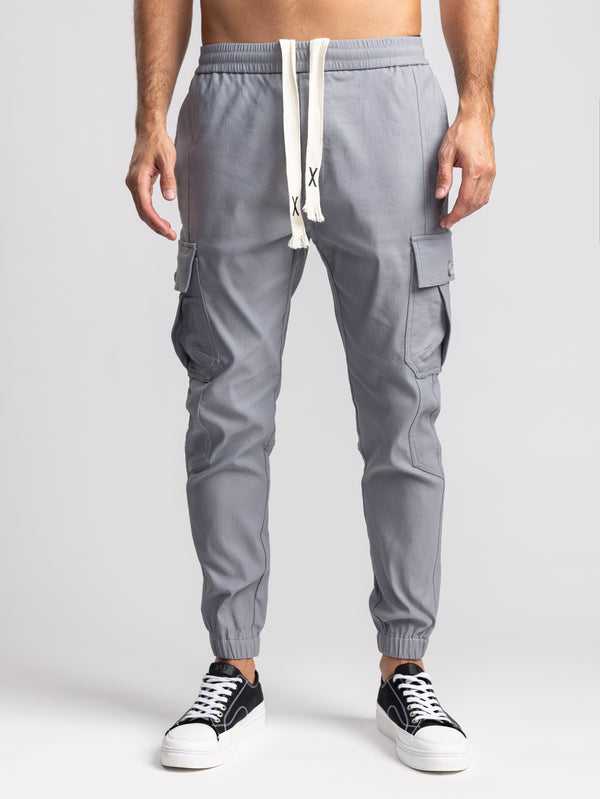CARGO WOVEN PANTS Gray / 48