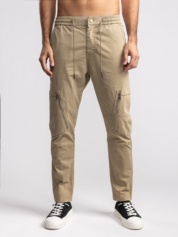 CARGO WOVEN PANTS Khaki / 48