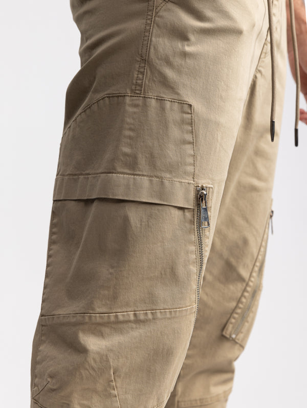 CARGO WOVEN PANTS Khaki / 48