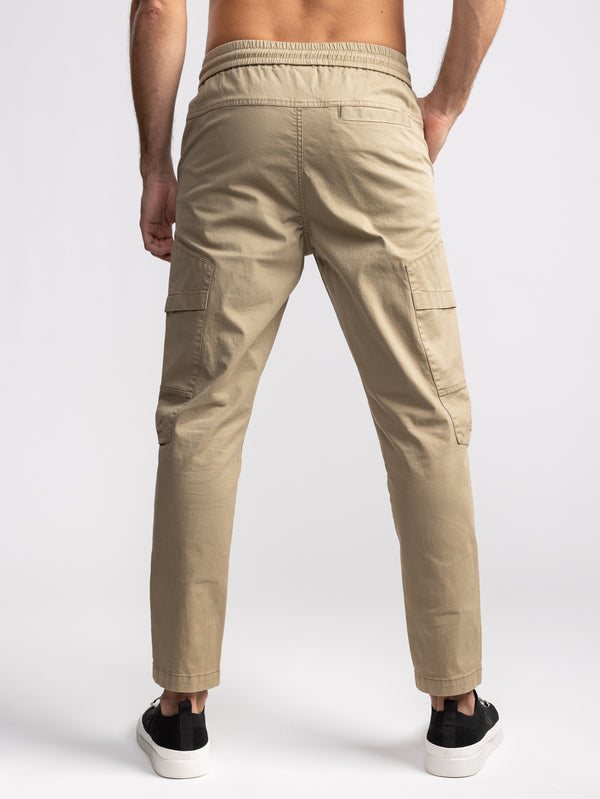 CARGO WOVEN PANTS Khaki / 48