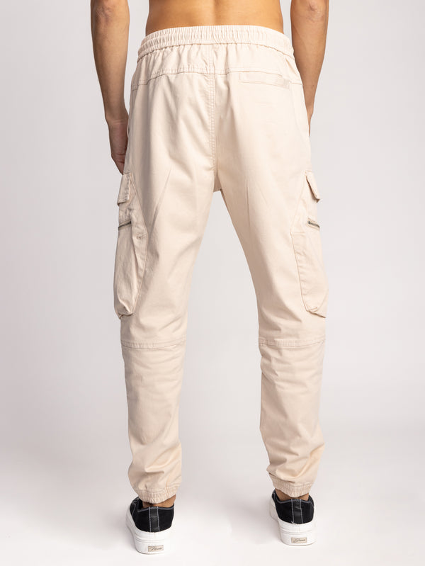 CARGO WOVEN PANTS Stone / 48