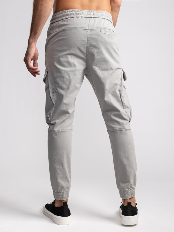 CARGO WOVEN PANTS Light Gray / 48