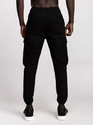 CARGO WOVEN PANTS Black / 48