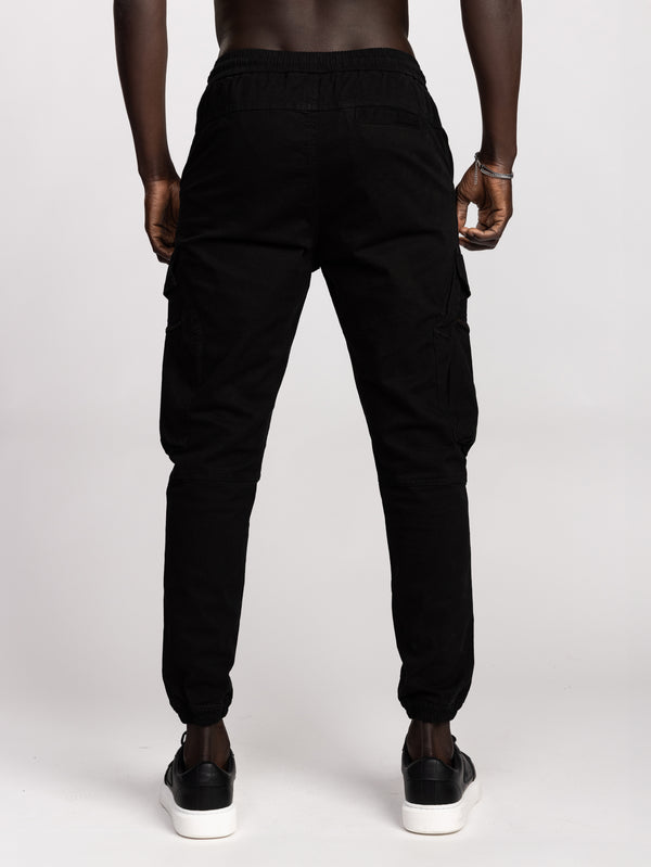 CARGO WOVEN PANTS Black / 48