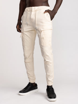 CARGO WOVEN PANTS Stone / 48