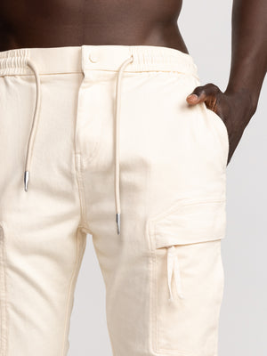 CARGO WOVEN PANTS Stone / 48