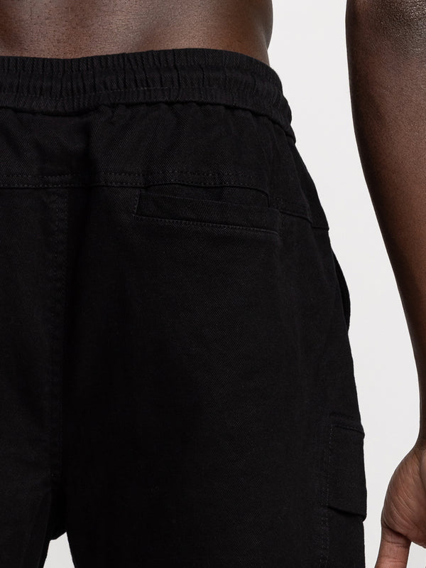 CARGO WOVEN PANTS Black / 48