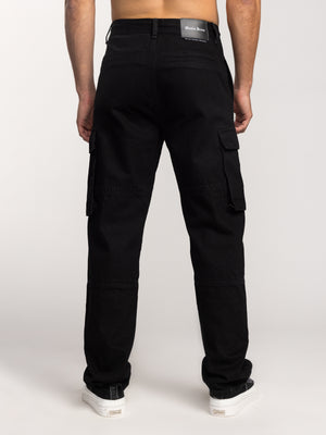 CARGO WOVEN PANTS Black / 48