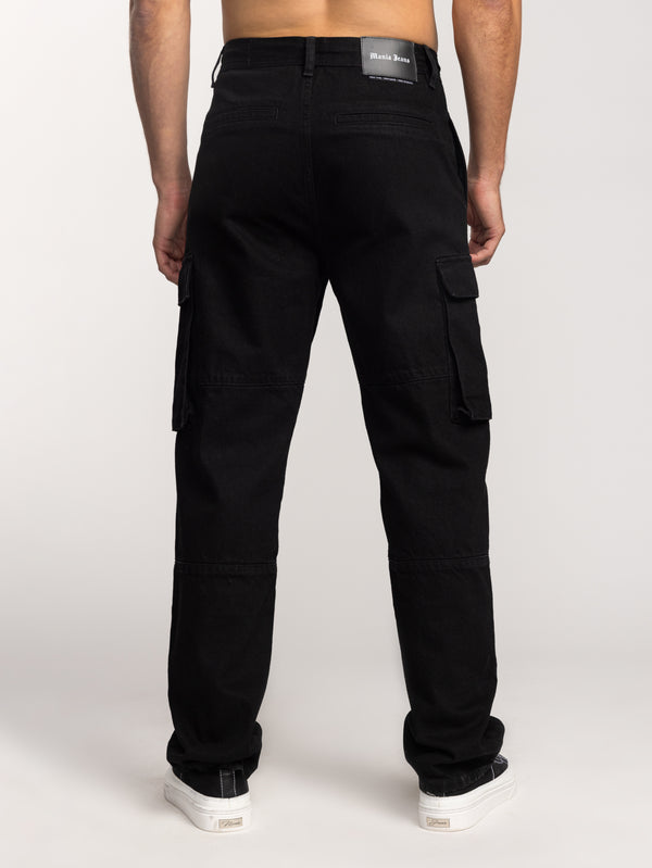 CARGO WOVEN PANTS Black / 48