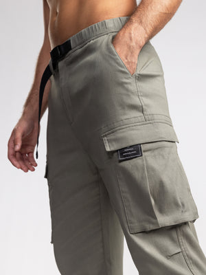 CARGO WOVEN PANTS Khaki / 48