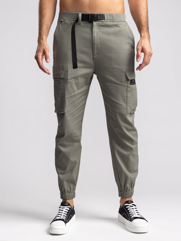 CARGO WOVEN PANTS Khaki / 48