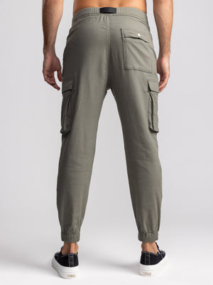CARGO WOVEN PANTS Khaki / 48