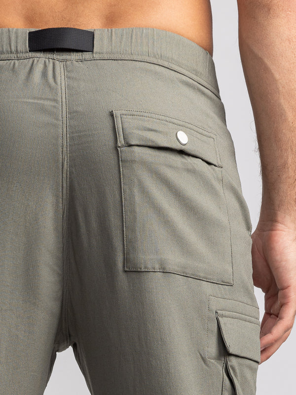 CARGO WOVEN PANTS Khaki / 48