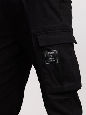 CARGO WOVEN PANTS Black / 48