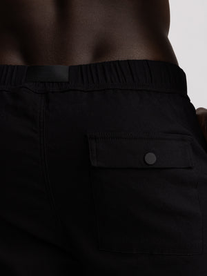 CARGO WOVEN PANTS Black / 48