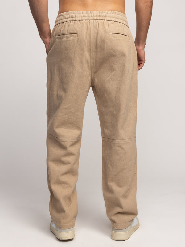 WOVEN PANTS Beige / 48