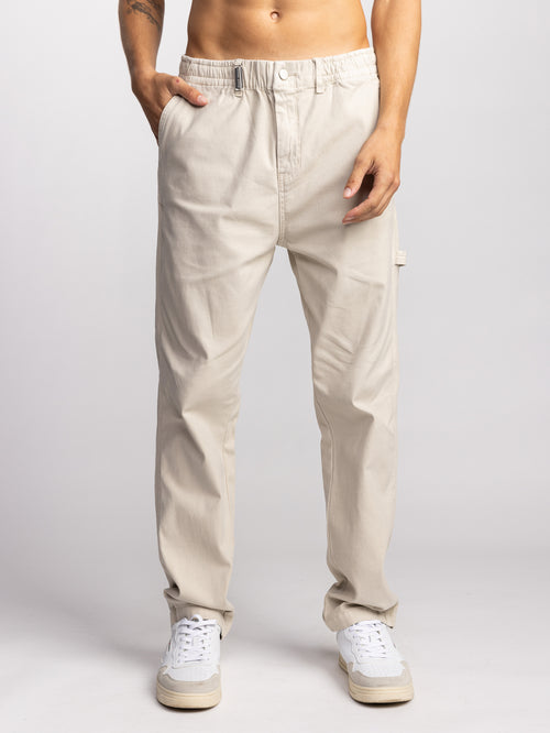 WOVEN PANTS Stone / 46