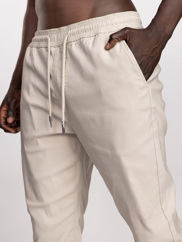 WOVEN PANTS Stone / 46