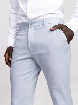 FASHION SUIT PANTS Light Blue / 48