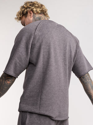 FASHION SET TOP Scrubbed Black / XXL